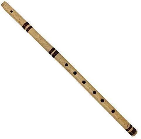 SG Musical® Concert A scale 43 cm six holes finest indian bansuri, bamboo fipple flute